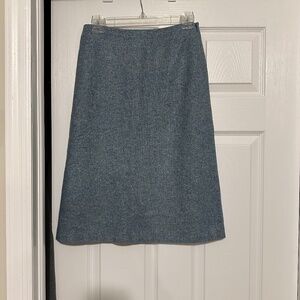 Brooks Brothers Tweed A-Line Skirt – Wool/Silk Blend, Size 2